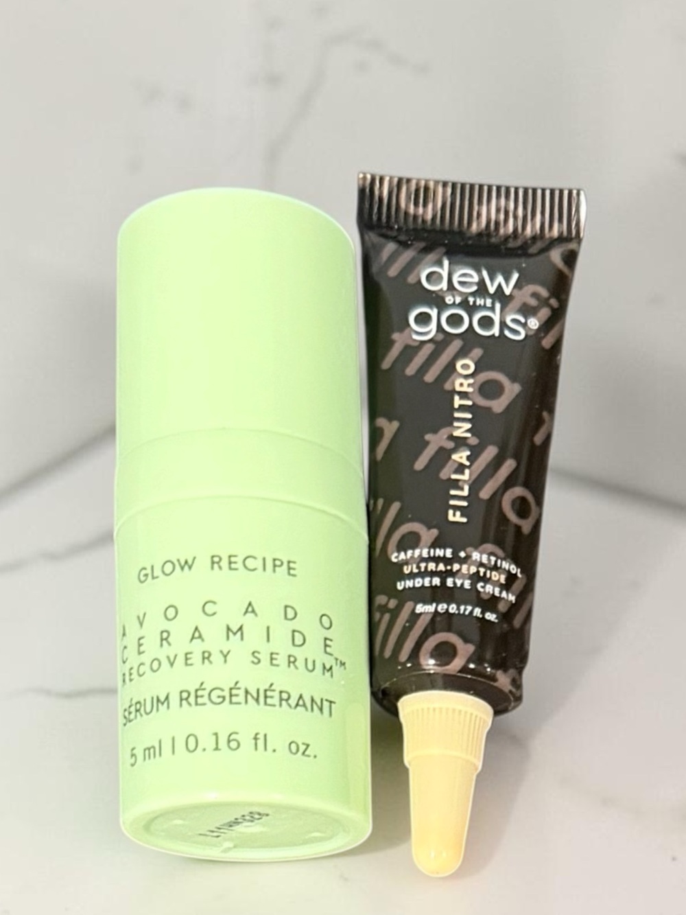 🥑☕️ GLOW RECIPE AVOCADO RECOVERY SERUM-BARRIER & DEW OF THE GODS FILLA NITRO DUO